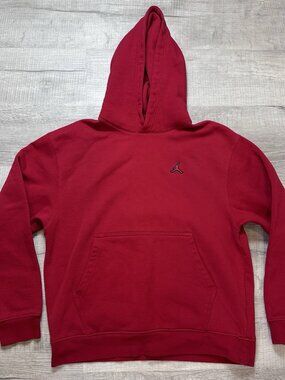 Nike Jordan Essentials Fleece Pullover Hoodie Gym Red Men's Large DA9818-687